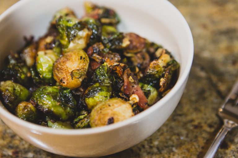 Garlic Brussels Sprouts – Fall Side Dish Recipe