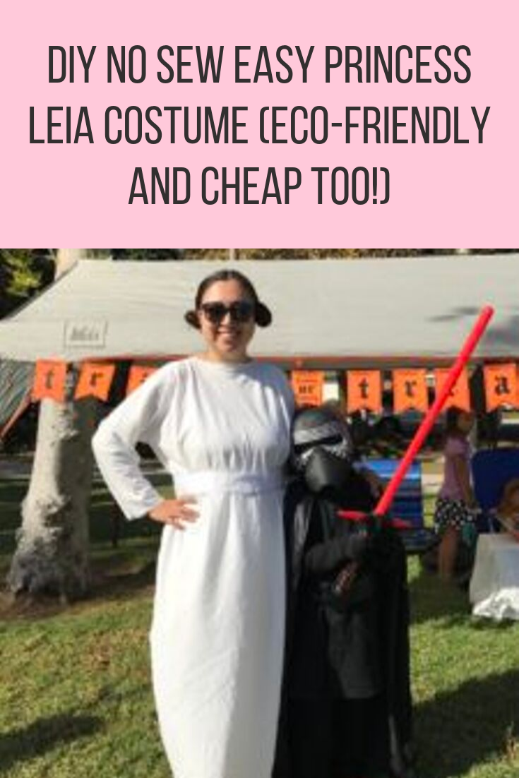 DIY No Sew Easy Princess Leia Costume (Eco-Friendly and Cheap Too!)