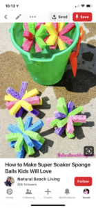 summer activities for kids - Super Soaker sponge balls