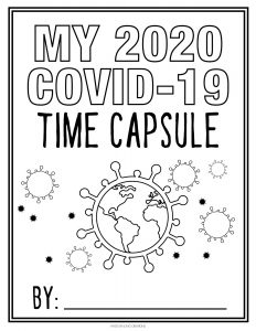 COVID-19 time capsule printable page 1