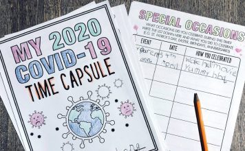 COVID-19 Time Capsule Printable For Kids
