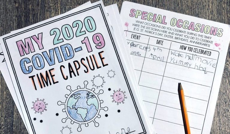 The Best COVID-19 Time Capsule Printable For Kids