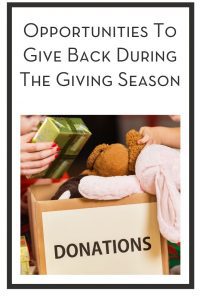 Opportunities To Give Back During The Giving Season PIN