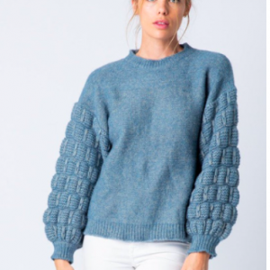 chunky arm sweater