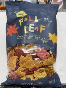 Trader Joe's Fall Must Haves - Fall Leaf Corn Tortilla Chips