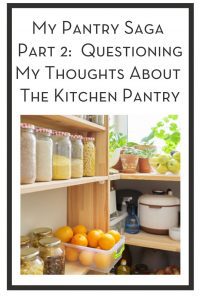 My Pantry Saga Part 2: Questioning My Thoughts About The Kitchen Pantry PIN