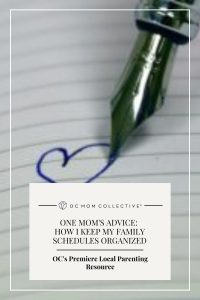 One Mom's Advice: How I Keep My Family Schedules Organized PIN